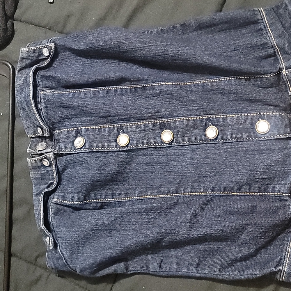 Strapless Jean Jumpsuit